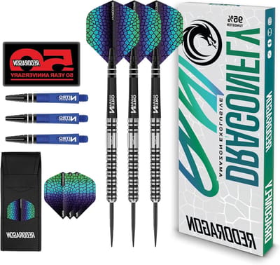 Tungsten Pijlen Set - Professionele Darts - Precisie Werpen - Gestroomlijnd Barrel Ontwerp - 24 gram - Zwart Zilver