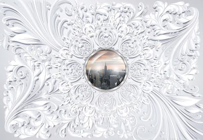 Fotobehang New York City Abstract View Modern | XL - 208cm x 146cm | 130g/m2 Vlies