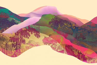 Fotobehang magicmountain2 DD121800 Livingwalls Walls by Patel 3 Kleurrijk Beige Creme Vlies 270 x 400 cm (4 delen) Fotobehang online webshop