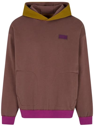 Ea7 Emporio Armani Train 7.0 Reversible Hoodie Bruin M Man,Vrouw