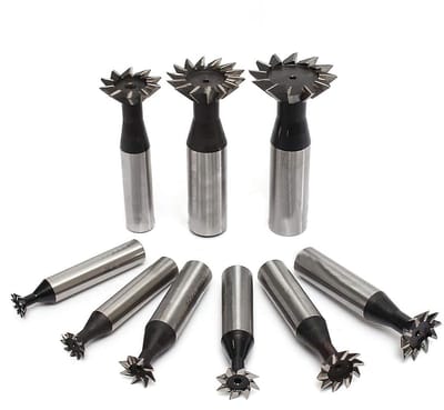 Dovetail Groef Cutter 10mm - HSS Frees voor CNC Bewerking met Rechte Schacht en 60° Hoek, Ideaal voor Precisiewerk