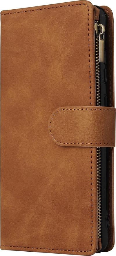 Bookcase Geschikt voor Samsung Galaxy A72 - Bruin- Portemonnee hoesje