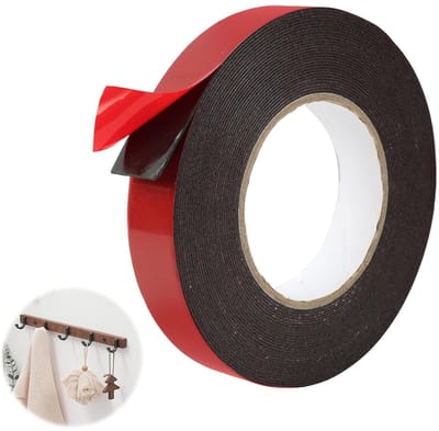 Extra sterke dubbelzijdige tape, 25 mm x 10 m, waterdicht en temperatuurbestendig, ideaal voor kantoordecoratie en DIY-projecten