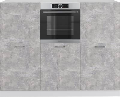 Vicco R-Line Keukenblok – 180 cm zonder werkblad Beton/Wit