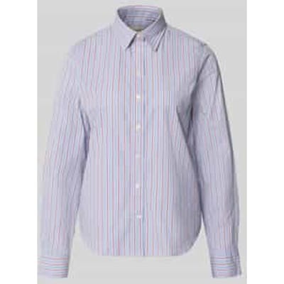 regular fit blouse met lange mouwen van puur katoen