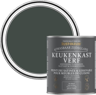 Rust-Oleum Zwart Keukenkastverf Zijdeglans - Avonddiner 750ml