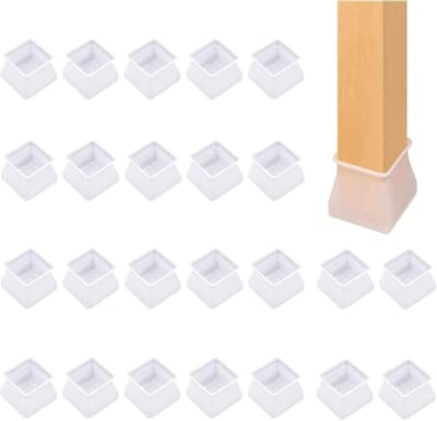 Siliconen Stoelpootjes - 24 Stuks - Voorkom Krassen en Lawaai met Duurzame Bescherming
