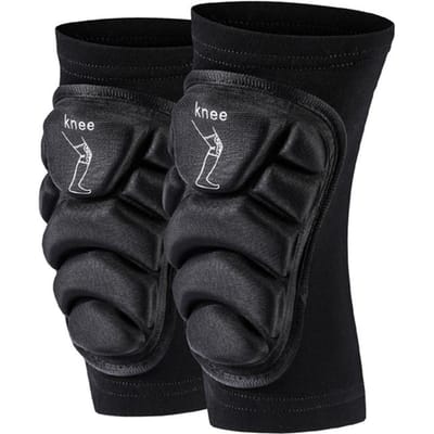Sport Kniebeschermers Fiets Beschermingsset Mountainbike MTB Downhill Motorfiets Kniebrace voor Fitness Dansen S zwart