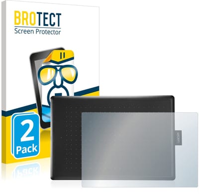 BROTECT - Screenprotector voor Wacom One Medium - Folie Beschermfolie transparant 2 Stuks