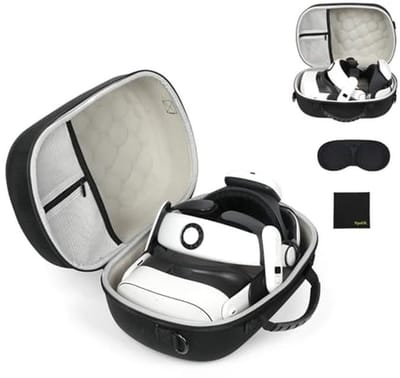 Harde Draagbare Beschermhoes voor Gaming Headset en Accessoires - Bescherming tegen Stoten en Vallen (Zwart)