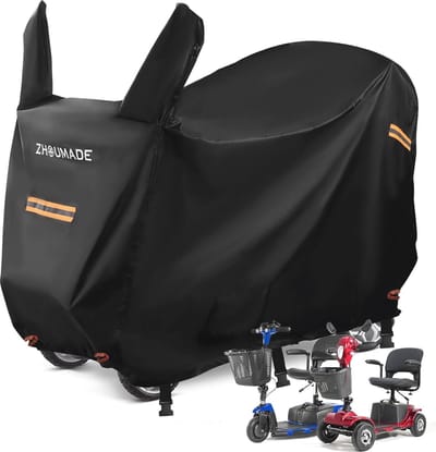 Waterdichte afdekhoes voor elektrische rolstoelen en scooters - UV-bescherming en stofdicht (124 x 58 x 99 cm)