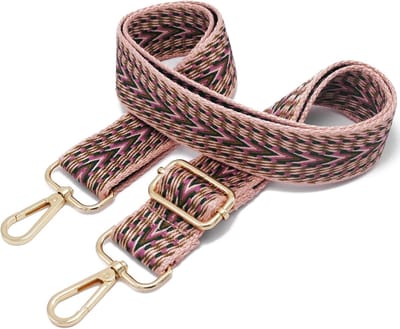 Famanu – Schouderriem Voor Tassen Verstelbare Brede Schouderriem Tas Riem Handtas Tasriem Verstelbare Vervangende Draagriem Voor Dames Meisjes Meerkleurige 3.8cm C06