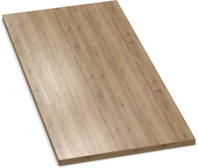 Tafelblad Hout - Werkblad Blad - Meubel maken - Krasbestendig ABS rand - 80x70 cm - Eiken Sanremo