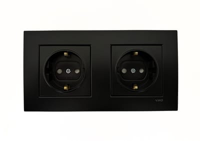 Panasonic Viko [Novella] - Stopcontact Tweevoudig - Zwart - Inbouw