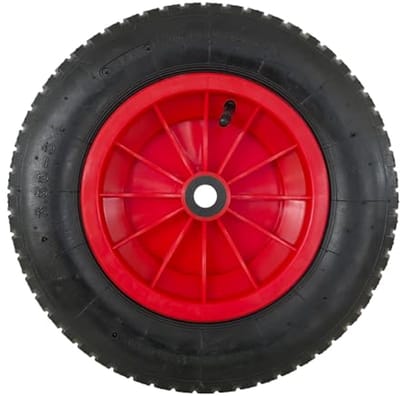 Kruiwagenwiel voor broeikas - kunststof velg 370 mm, as 20 mm