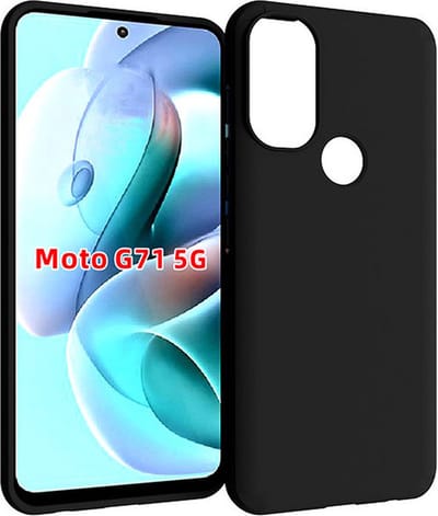 Shop4 - Motorola Moto G71 5G Hoesje - Harde Back Case Ultra Dun Zwart