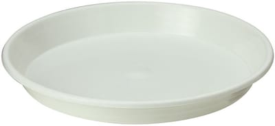 Witte Onderzetter 26 cm voor Potten, Bloemen, Grafdecoratie