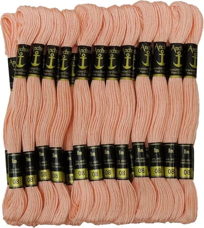 Gestrengde Katoen Draad - Borduur Floss Skeins - Hand Naaien Versieren - 25 Stuks Bundel - 25 x 8 Meter