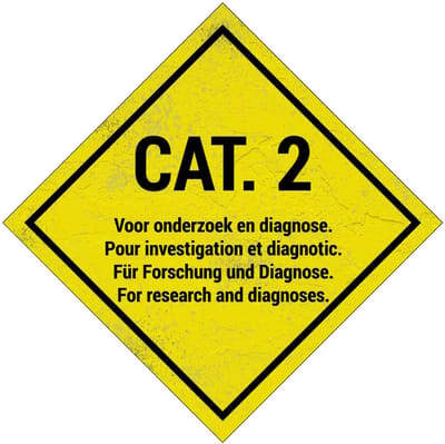 Categorie 2 onderzoek en diagnoses bord | Sign Again materiaal | 10 x 10 cm