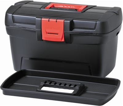 Curver Herobox gereedschapskist - 16" - Kunststof - Zwart/rood