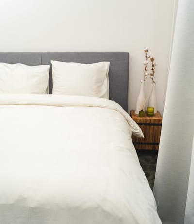 Kayori Shizu Dekbedovertrek Katoensatijn - 140x200-220 cm +1 sloop - Eenpersoons - Offwhite