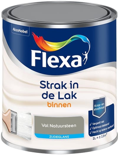 Flexa - Strak In De Lak Binnenlak Zijdeglans - Vol Natuursteen - Mengverf - 1 L