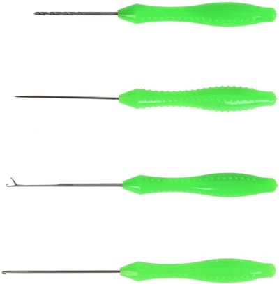 Visgerei Set - Karper Vissen - Aas Knoop Binden - 4 Delige Kit - 13x5x2 cm
