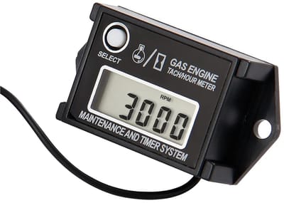Digitale toerentalmeter en draaiurenmeter voor kleine benzinemotoren