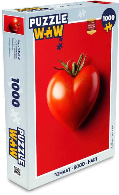 Puzzel Tomaat - Rood - Hart - Legpuzzel - Puzzel 1000 stukjes volwassenen