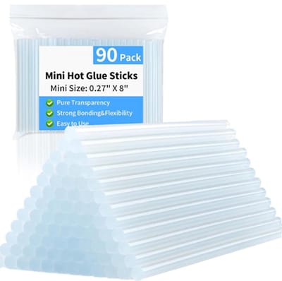 Mini Lijmsticks - Knutsel Lijm - Hobby & Decoratie - 90 Stuks Transparant - 0.7 x 20 cm