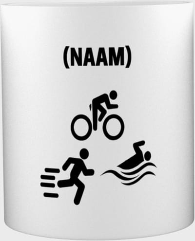 Thriathlon mok met eigen naam - Mok met opdruk - Thriathlon - Sport - 350 ML inhoud - Cadeau - Verjaardag - Geschenk - Gepersonaliseerde mok - Jongens en meisjes