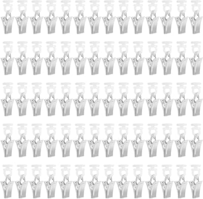 Complete Set van 70 Stuks Gordijnhaken en Gleiter, Geschikt voor Gordijnroedes, Douchegordijnen en Deurgordijnen, Inclusief Clips en Ringen voor Eenvoudige Bevestiging