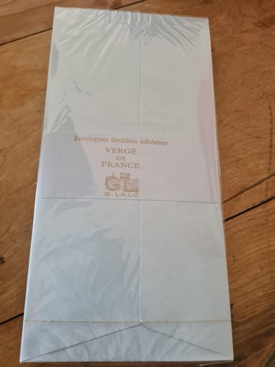 G.Lalo 25 enveloppen 220 x 110 Blauw