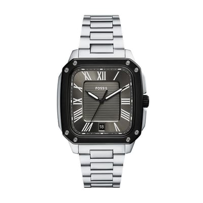 Fossil CROSBY Heren Horloge 42 mm - Zilverkleurig