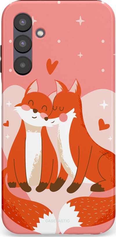 Casetastic Hoesje Geschikt voor Samsung A25 - Stijlvolle Beschermende Duo-layer Case - Vossenzoen