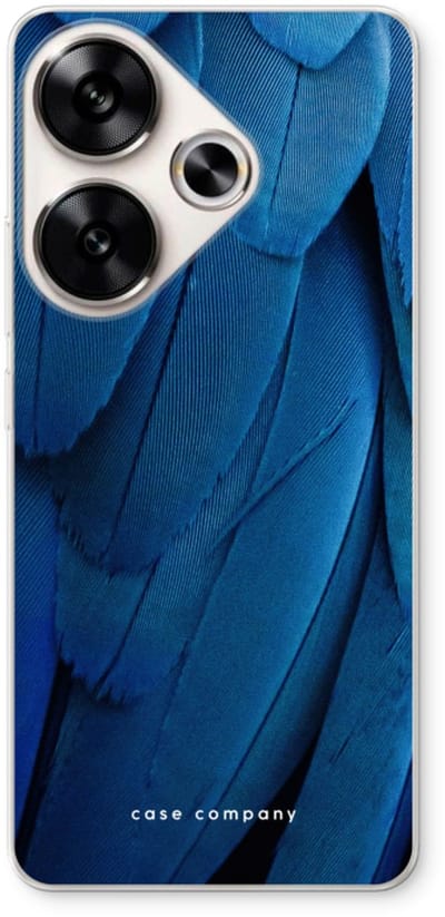 Case Company® - Hoesje geschikt voor Xiaomi Poco F6 hoesje - Pauw - Soft Cover Telefoonhoesje - Bescherming aan alle Kanten en Schermrand