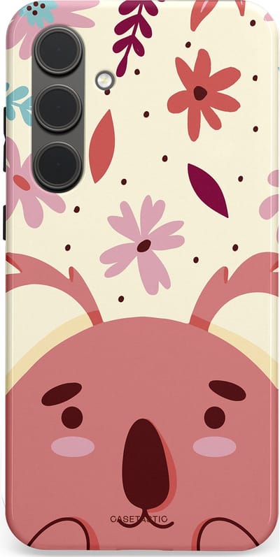 Casetastic Hoesje Geschikt voor Samsung S24 Plus - Stijlvolle Beschermende Duo-layer Case - Koala knuffel