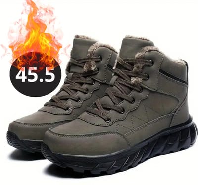 Bovista Snowboots - Sneeuwschoenen - Sneeuwboots - Heren - Wintersport - Ski - Skischoenen - Khaki - 45.5 - Buiten - Antislip