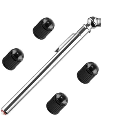 Potlood bandenspanning meter - Luchtdrukmeter banden - Rijveiligheid verzekeren - Zeer nauwkeurige sensoren - 146 cm lang - Zilver