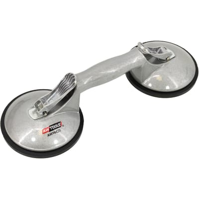 Awtools AW29428 - Dubbele Aluminium Zuignap - 135kg - Voor Glas en Gladde Oppervlakken