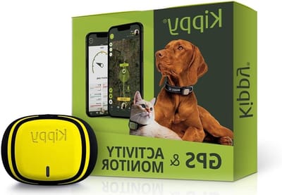 GPS Tracker Hond - Huisdier Tracker Activiteit - Veiligheid Dieren - Real-time Locatie Europa - 38g - Geel