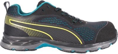 PUMA Fuse Knit Black WNS Low 643930264000041 Lage veiligheidsschoenen ESD S1P Schoenmaat (EU): 41 Zwart, Groen 1 paar