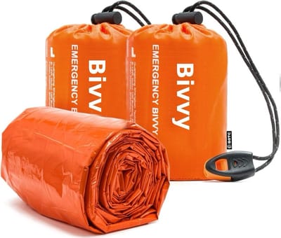 BOTC Noodslaapzak - Survival Slaapzak - 2 stuks - Emergency Sleeping Bag - Outdoor slaapzak - Backpack - Oranje