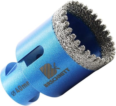 Diamanttegelboor M14 40 mm - Gatenzaag voor Tegels, Porselein, Keramiek, Marmer en Graniet - Geschikt voor Haakse Slijpers
