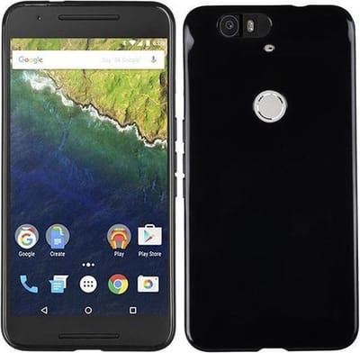 Zwart TPU Telefoonhoesje voor de Huawei Nexus 6P