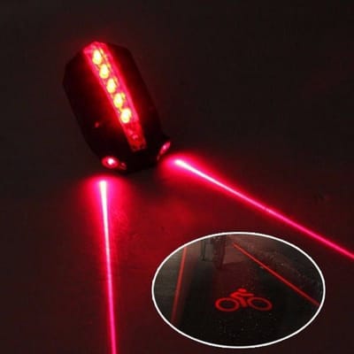 Parallelle lijnlaser-achterlichten, mountainbikeverlichting, waarschuwingslichten, fietslasers, achterlichtprojectie.