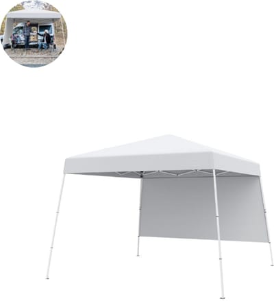 Partytent opvouwbaar - Paviljoen - 3x3 - Easy up - Waterdicht - met Zijwanden - Weerbestendig - Wit