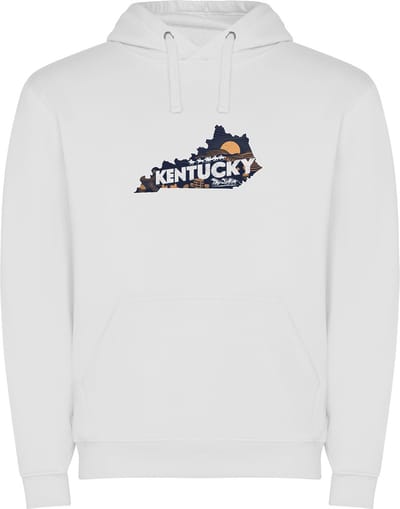 Witte Wanna have hoodie voor de echter Amerika / Verenigde Staten liefhebber, de Amerikaanse staat Kentucky Print Full Color Color merk Roly maat S