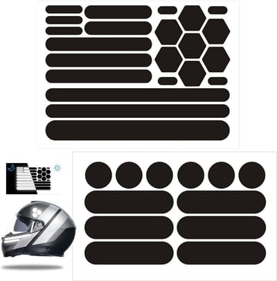 Reflectieve Veiligheidsstickers Set van 34 Stuks voor Helm, Fiets en Scooter – Waterdichte Reflectie Tape voor Nachtzicht en Veiligheid