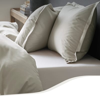 Home by TEMPUR® kussensloop 60 x 50 cm – Nature – Egyptisch Katoen – Strijkvrij – Geschikt Voor Droger